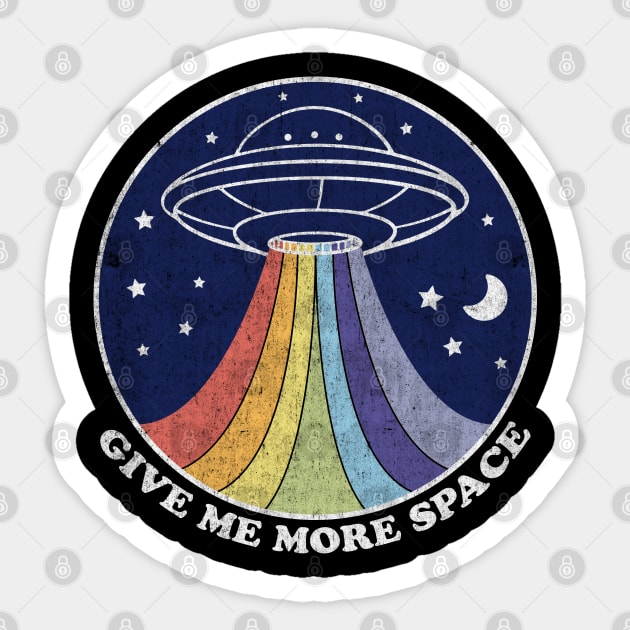 Give me more space Sticker by reintdale